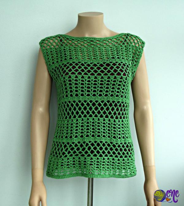 Summer Crochet Lace Top ~ FREE Crochet Pattern