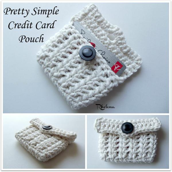 Pretty Simple Credit Card Pouch ~ FREE Crochet Pattern
