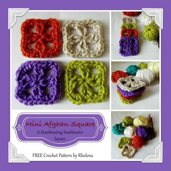 Mini Afghan Square ~ FREE Crochet Pattern
