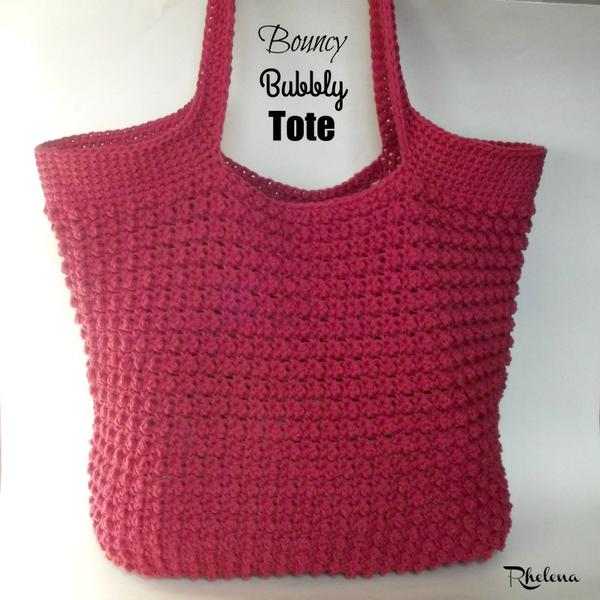 Bouncy Bubble Tote ~ FREE Crochet Pattern