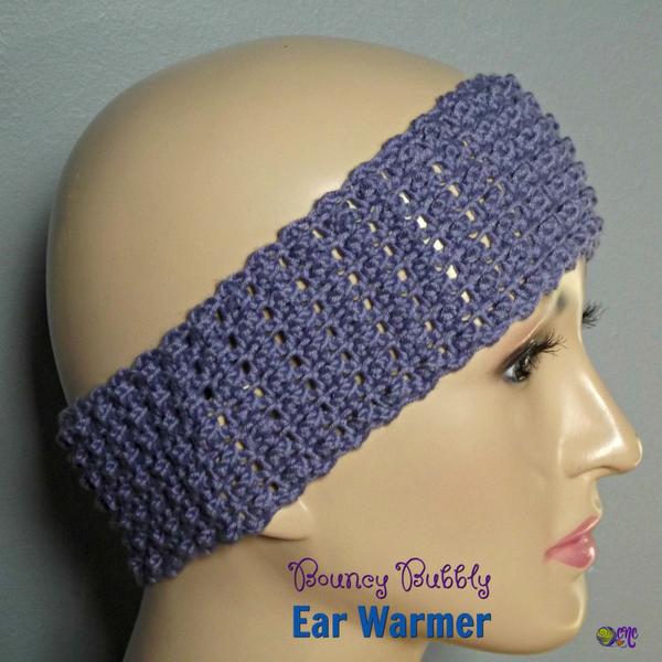 Bouncy Bubbly Ear Warmer ~ FREE Crochet Pattern