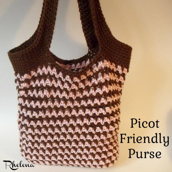 Picot Friendly Purse ~ FREE Crochet Pattern