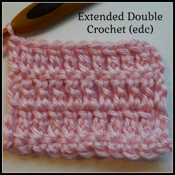 Extended Double Crochet ~ Photo Tutorial
