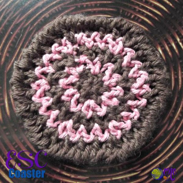 ESC Coaster ~ FREE Crochet Pattern