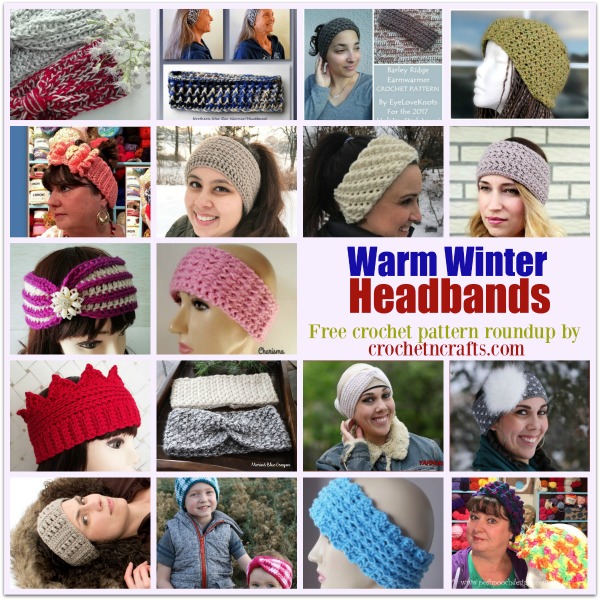 Warm Winter Headbands ~ FREE Pattern Roundup