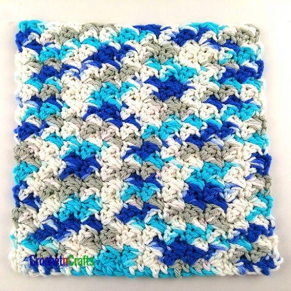 Crochet Seed Stitch Dishcloth Pattern