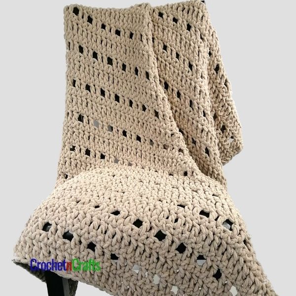 Super Bulky Easy Crochet Lapghan