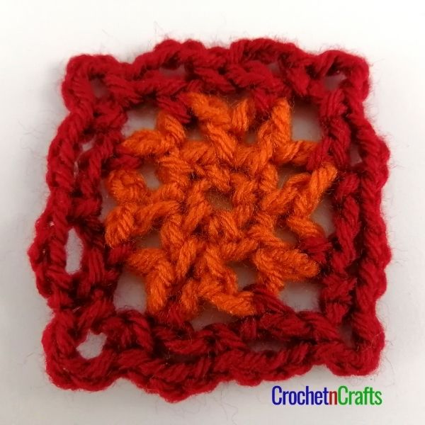 3 Inch Chain Stitch Crochet Afghan Square
