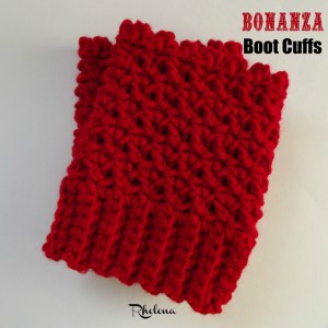 Bonanza Boot Cuffs ~ FREE Crochet Pattern for 2 Crochet Hooks