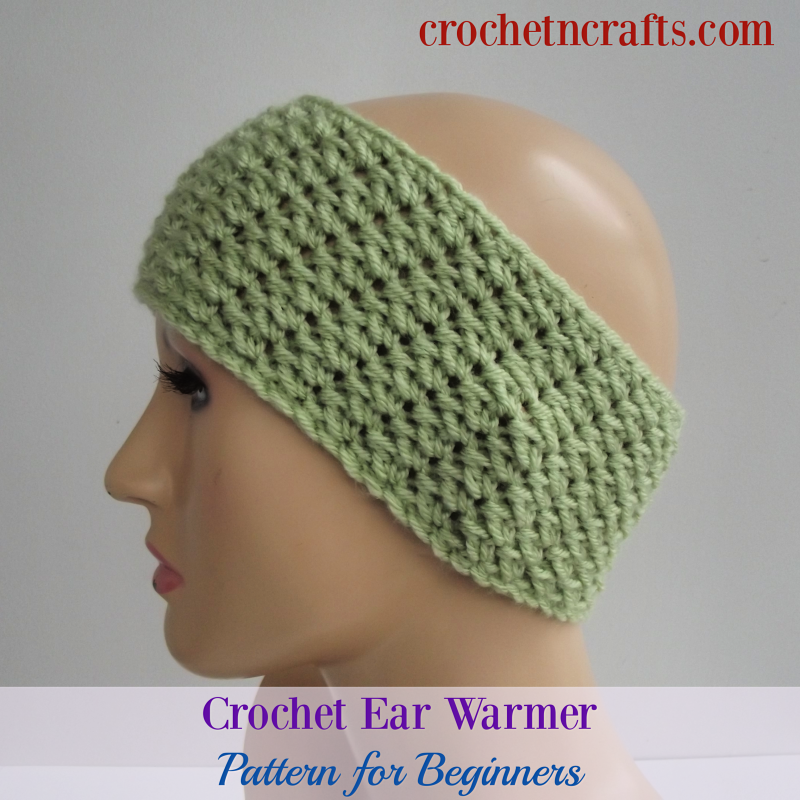 Crochet Ear Warmer Pattern for Beginners