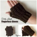 Pretty Simple Fingerless Gloves ~ FREE Crochet Pattern