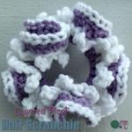 Layered Picot Hair Scrunchie ~ FREE Crochet Pattern