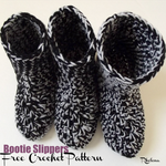 Bootie Slippers in Multiple Sizes ~ FREE Crochet Pattern
