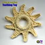 A Ray of Sunshine Teething Toy ~ FREE Crochet Pattern