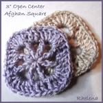 3" Open Center Afghan Square ~ FREE Crochet Pattern