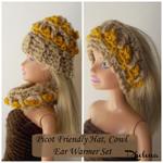 Picot Friendly Hat & Cowl for the Fashion Doll