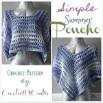 Simple Summer Poncho ~ FREE Crochet Pattern