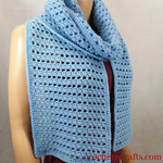 Simple and Light Crochet Scarf