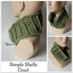 Simple Shells Cowl ~ FREE Crochet Pattern