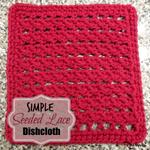 Simple Seeded Lace Dishcloth