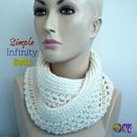 Simple Infinity Cowl ~ FREE Crochet Pattern