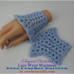 Elegant Clustered Lace Wrist Warmers