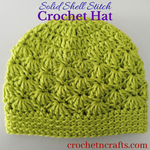 Solid Shell Crochet Hat Pattern