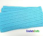 Double Crochet and Cross Stitch Baby Blanket