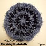 Easy V-Stitch Scrubby Dishcloth ~ FREE Crochet Pattern