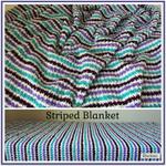 Striped Blanket ~ FREE Crochet Pattern
