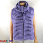 Crossed Double Crochet Scarf Pattern