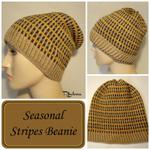Seasonal Stripes Beanie ~ FREE Crochet Pattern