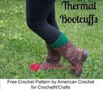 Thermal Bootcuffs ~ Free Crochet Pattern by American Crochet