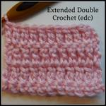 Extended Double Crochet ~ Photo Tutorial