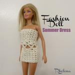 Fashion Doll Summer Dress ~ FREE Crochet Pattern