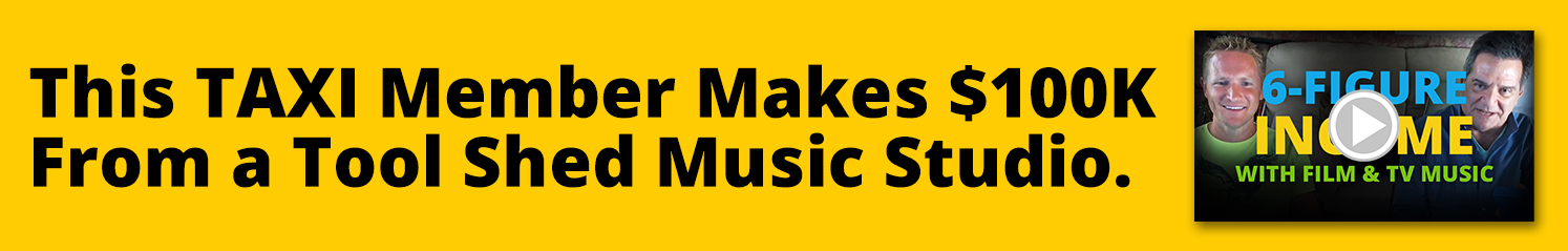 This TAXI Member Makes $100K From a Tool Shed Music Studio.