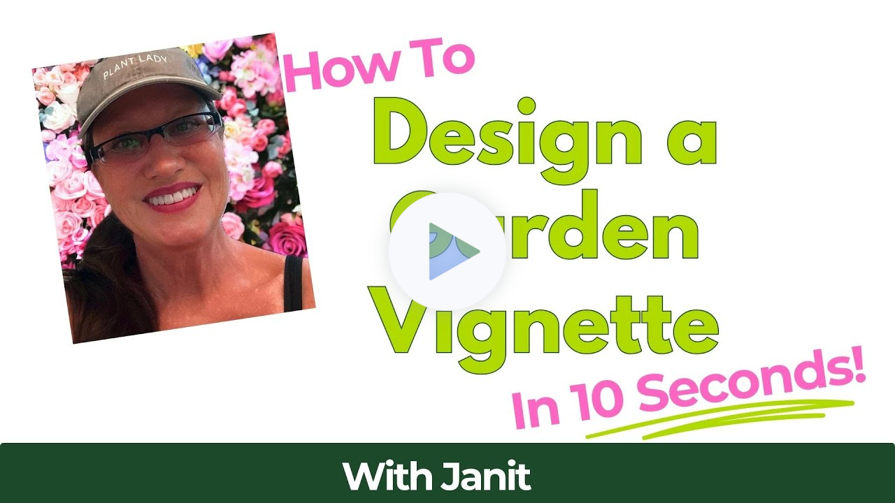 Yowsa! How to Design a Garden Vignette in 10 Seconds that's Fast, CUTE & Fun! #gardendesign #garden