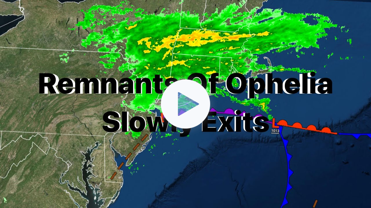 Ophelia's Remnants Slowly Exits