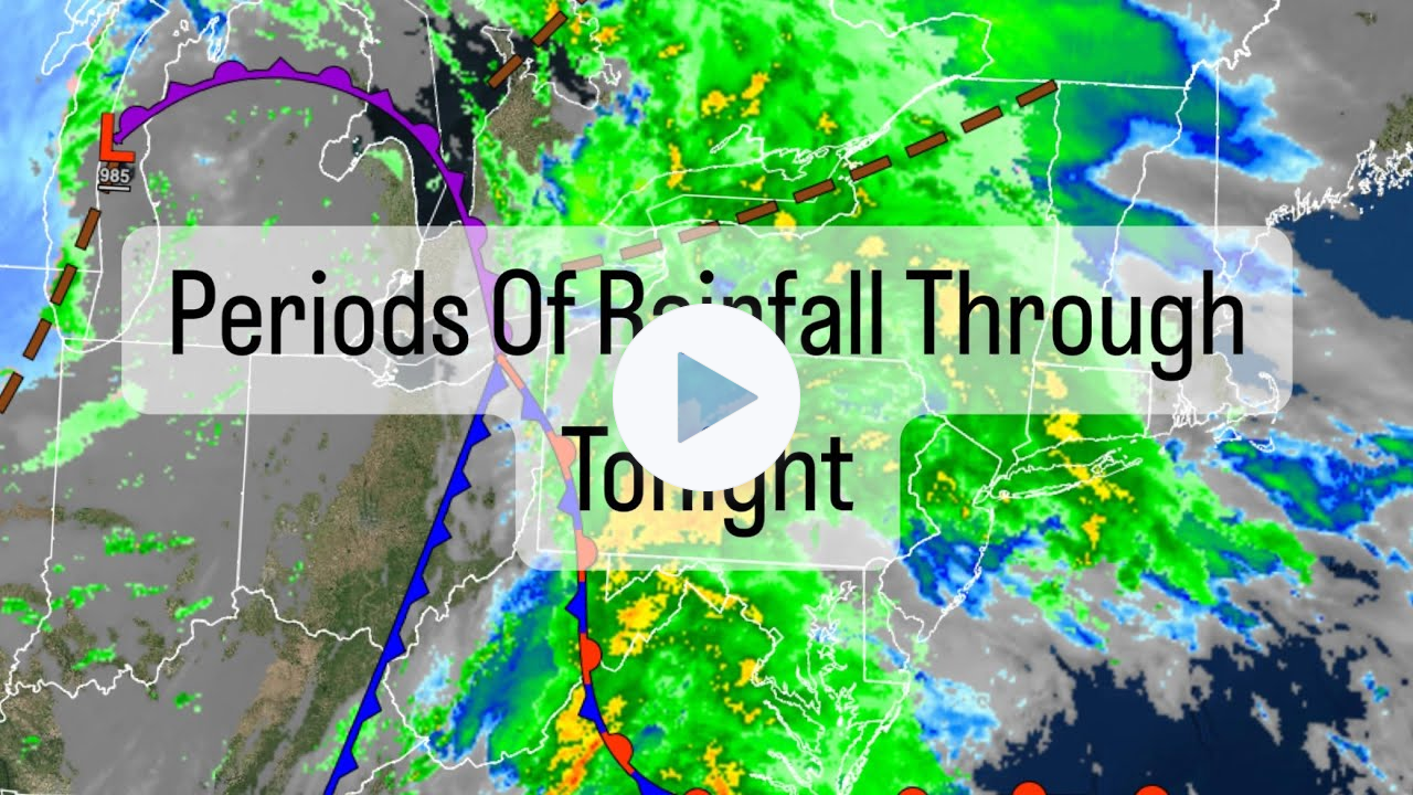 Periods Of Rainfall Through Tonight