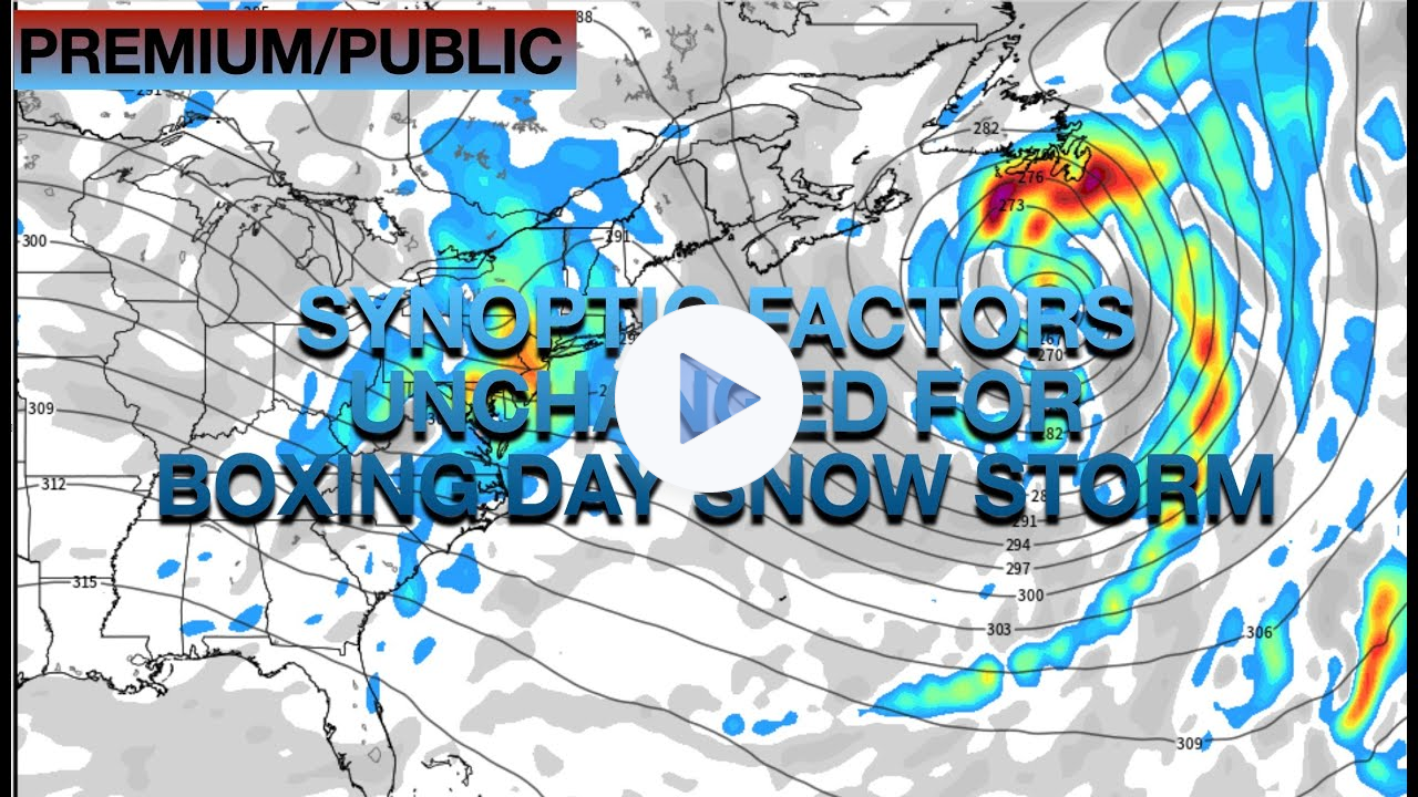 Synoptic Factors Unchanged For Boxing Day Snow Storm