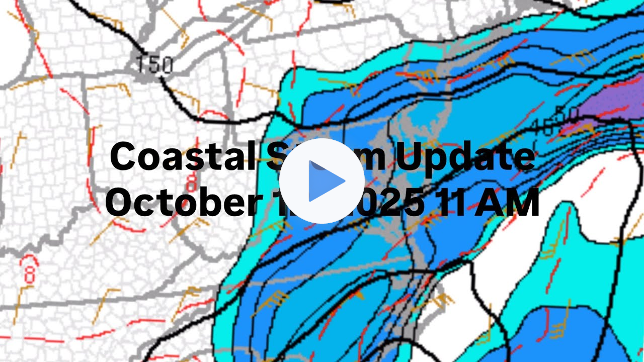 Coastal Storm Update October 12, 2025 11 AM