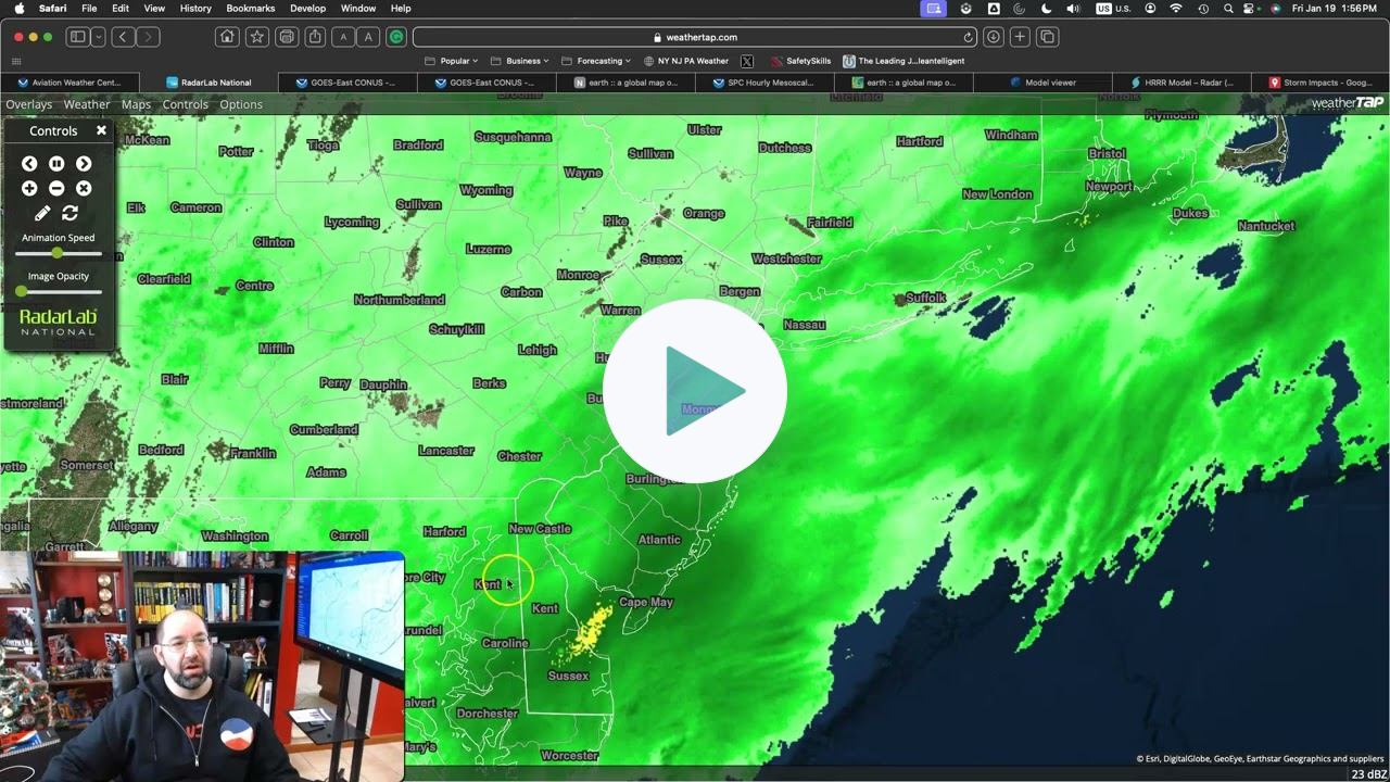 Live Update Of January 19, 2024 Winter Storm 2 PM