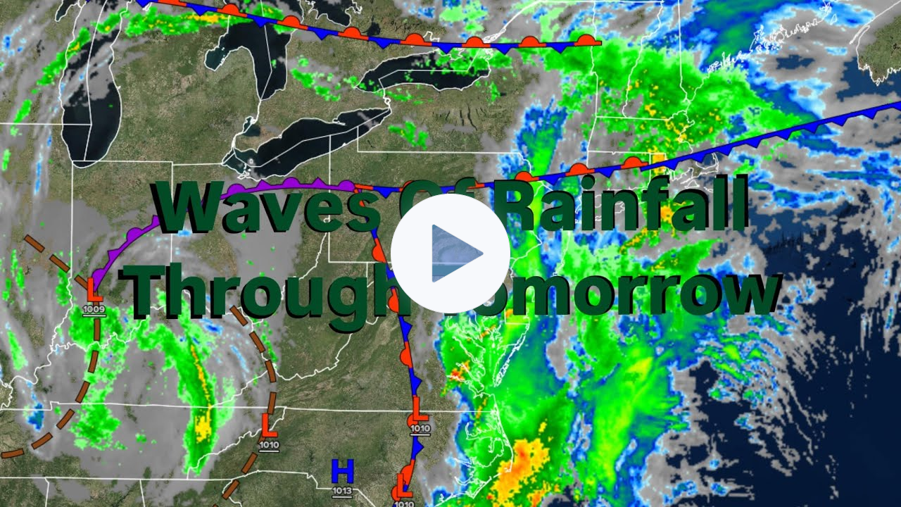 Waves Of Rainfall Through Tomorrow