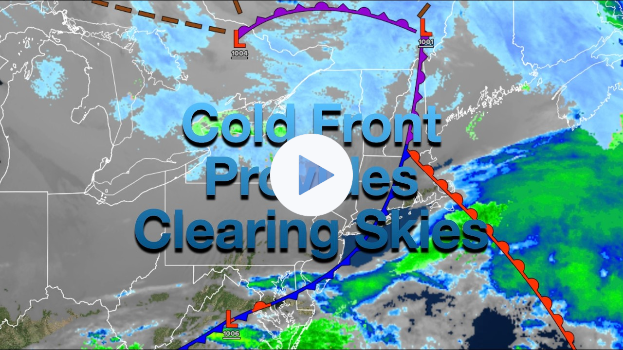 Cold Front Provides Clearing Skies