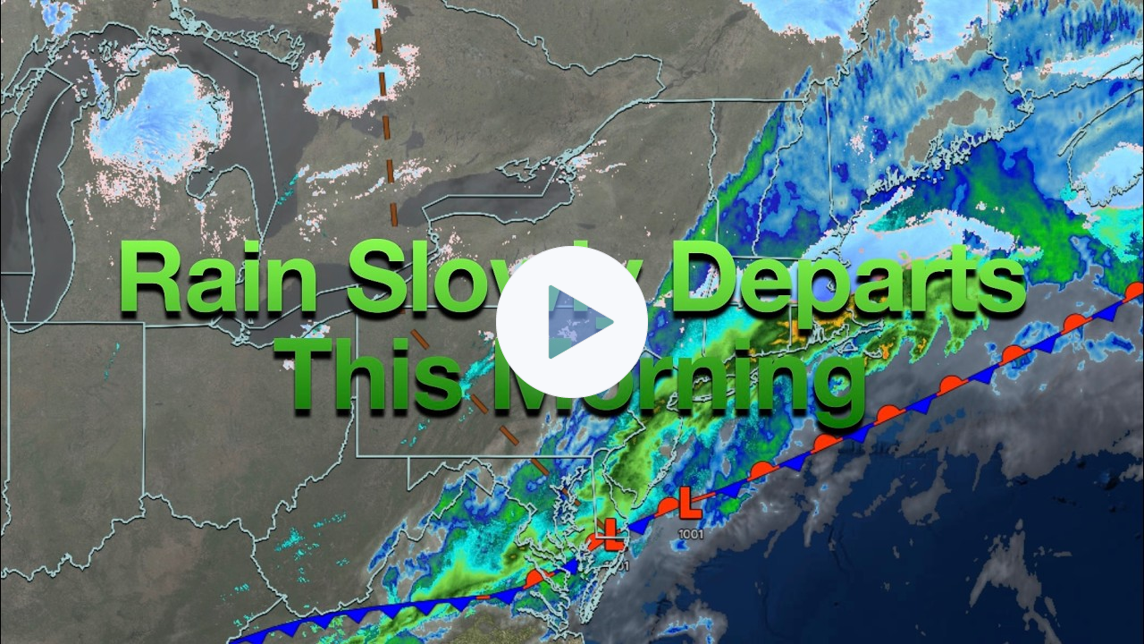 Rain Slowly Departs This Morning