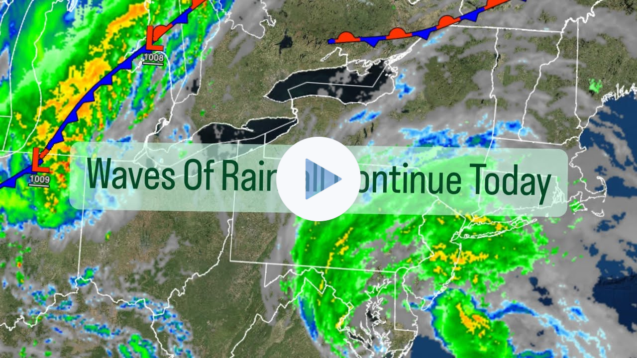 Waves Of Rainfall Continue Today
