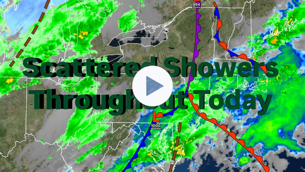 Scattered Showers Throughout Today