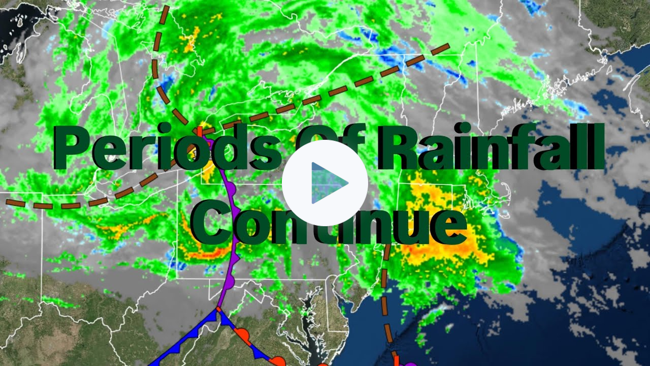 Periods Of Rainfall Continue
