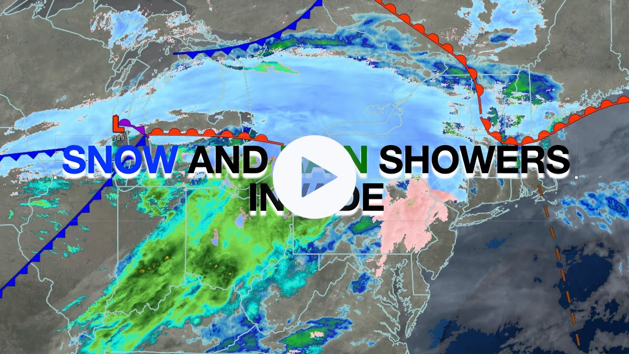 Snow And Rain Showers Invade