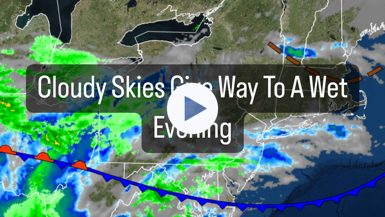 Cloudy Skies Give Way To A Wet Evening